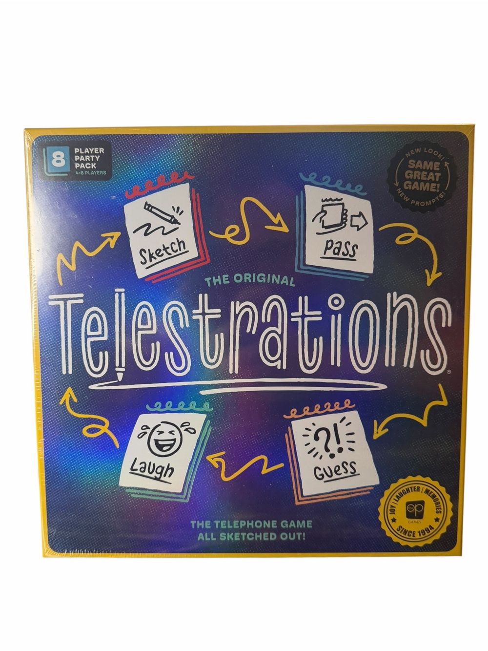 Telestrations Original 8 Player Party Pack Board Game New Sealed 2025 Edition
